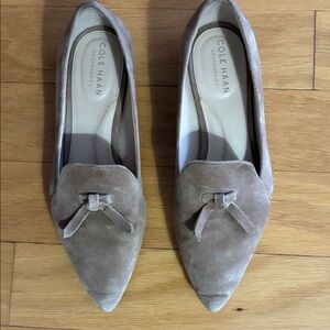 Cole Haan Women's Suede Loafers - Light Brown